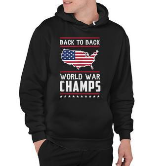 Back To Back Undefeated World War Champs Hoodie - Seseable