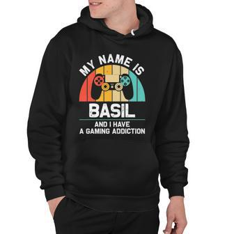 Basil Gift Name Personalized Funny Gaming Geek Birthday Hoodie | Mazezy