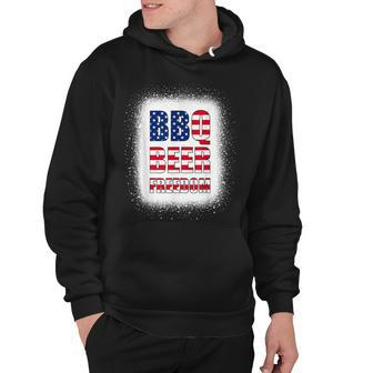 Bbq Beer Freedom America Usa Party 4Th Of July Summer Hoodie - Seseable