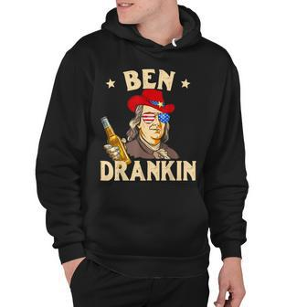 Ben Drankin 4Th Of July Patriotic Funny Drinking Hoodie - Seseable