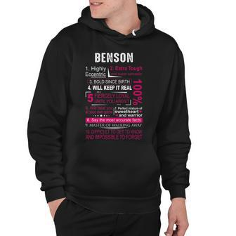 Benson Name Gift Benson Name Hoodie - Seseable