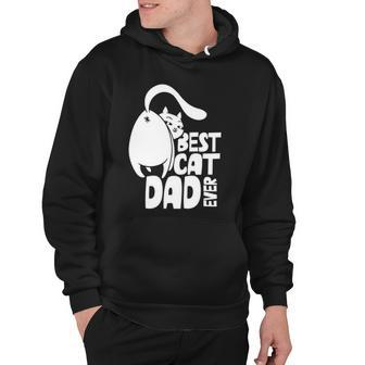Best Cat Dad Ever Father Papa Sayings Daddy Hoodie | Mazezy