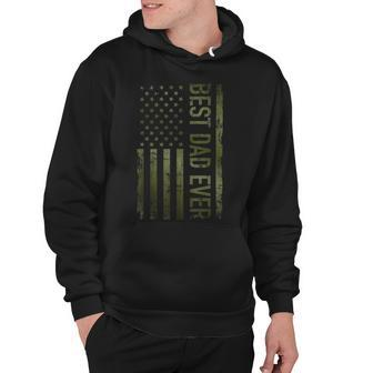 Best Dad Ever American Military Camouflage Flag Father Hoodie - Monsterry