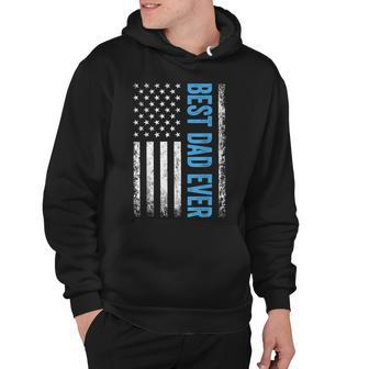 Best Dad Ever Us American Flag Gift For Fathers Day Hoodie | Mazezy