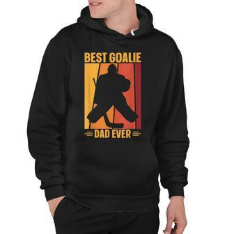 Best Goalie Dad Ice Hockey Ice Hockey Player Hockey Coach Hoodie - Thegiftio UK