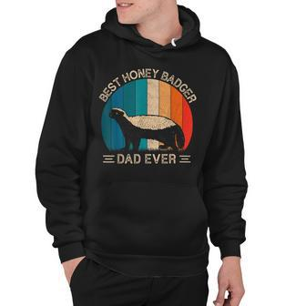 Best Honey Badger Dad Ever Honey Badger Graphic Fathers Day Hoodie - Monsterry