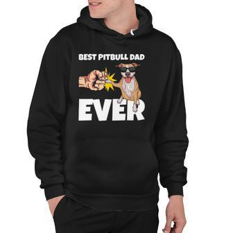 Best Pitbull Dad Ever Dog Owner Funny Pitbull Gift Hoodie - Thegiftio UK