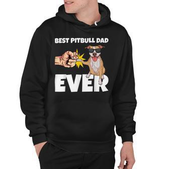 Best Pitbull Dad Ever Dog Owner Funny Pitbull Hoodie - Seseable