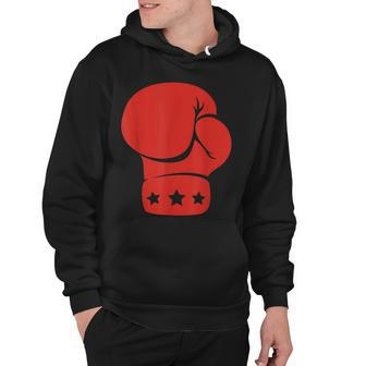 Big Red Boxing Glove Boxing Hoodie - Seseable