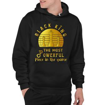 Black King The Most Powerful Piece In The Game Men Boy V3 Hoodie - Thegiftio UK