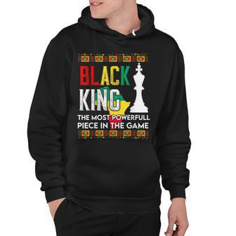 Black King The Most Powerful Piece In The Game Men Boy V4 Hoodie - Thegiftio UK