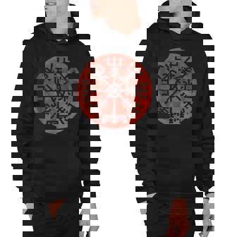 Bloody Moon Viking Norse Compass Hoodie - Thegiftio UK