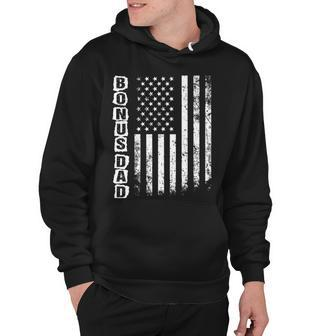 Bonus Dad Gift Fathers Day American Flag 4Th Of July Hoodie - Seseable