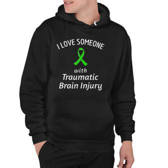 Brain Injury Raise Awareness Love Someone Traumatic Ribbon Hoodie | Mazezy