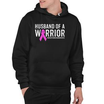 Breast Cancer Husband Awareness Husband Of A Warrior Hoodie | Mazezy