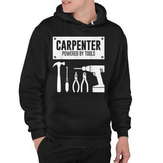 Carpenter Powered By Tools | Carpentry Hoodie - Thegiftio UK