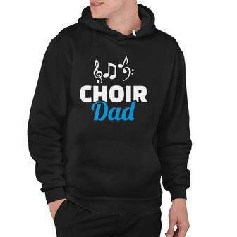 Choir Dad Music Notes Fathers Day Hoodie | Mazezy