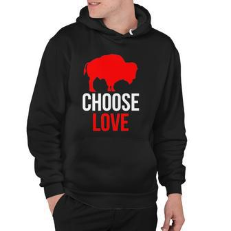 Choose Love Buffalo Stop Hate End Racism Hoodie | Mazezy