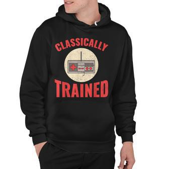 Classically Trained Controller Video Game Vintage Gamer Hoodie - Thegiftio UK