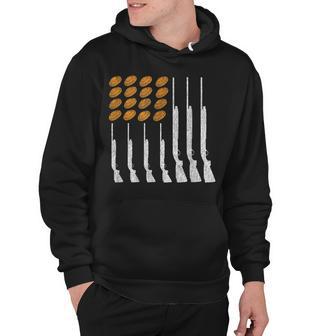 Clay Target Shooting Trap Skeet American Flag Patriotic Hoodie | Seseable UK