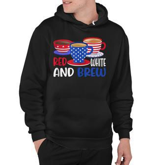 Coffee Red White And Brew 4Th Of July Patriotic Women Men Hoodie - Seseable