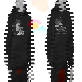 Colorado Flag Inspired Mountain Colorado Hoodie | Mazezy