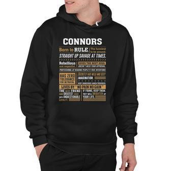 Connors Name Gift Connors Born To Rule Hoodie - Seseable