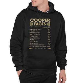 Cooper Name Gift Cooper Facts V2 Hoodie - Seseable