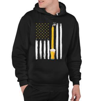 Crafts Beer American Flag Usa 4Th July Brewery Alcohol Lover Hoodie - Seseable