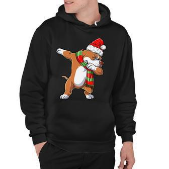 Dabbing Pit Bull Santa Christmas Gifts Kids Boys Xmas Dog T-Shirt Hoodie - Seseable