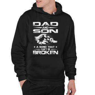 Dad And Son A Bond That Cant Be Broken Hoodie | Mazezy