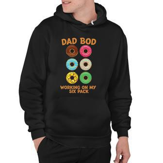 Dad Bod Working On My Six Pack Donut Funny Fathers Day Hoodie | Mazezy