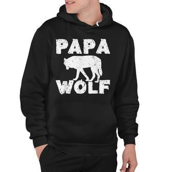 Dad Family Papa Wolf Hoodie - Thegiftio UK