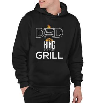 Dad King Of The Grill Funny Bbq Fathers Day Barbecue Hoodie | Mazezy