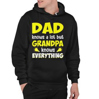 Dad Knows A Lot But Grandpa Know Everything Father Day Hoodie - Thegiftio UK