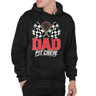 Dad Pit Crew Race Car Birthday Party Racing Family Hoodie - Seseable