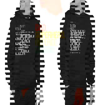 Dad Superhero Referee Legend Fathers Day Hoodie | Mazezy