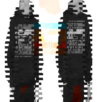Distressed Vintage Hunting Is My Favorite Season Gift Hoodie - Thegiftio