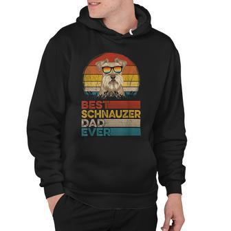 Dog Vintage Best Schnauzer Dad Ever Fathers Day Dog Dad Papa Hoodie - Seseable