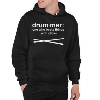 Drummer Definition Drum Sticks Funny Drummer Hoodie - Thegiftio UK