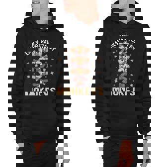 Easily Distracted By Monkeys Animal Hoodie | Mazezy