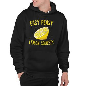 Easy Peasy Lemon Squeezy Funny Lemons Summer Lemonade Hoodie | Mazezy