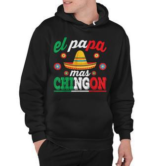El Papa Mas Chingon Funny Mexican Dad Husband Regalo Flag V3 Hoodie - Seseable