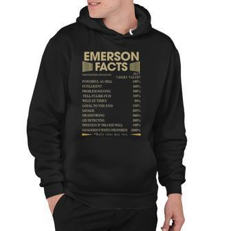 Emerson Name Gift Emerson Facts Hoodie - Seseable