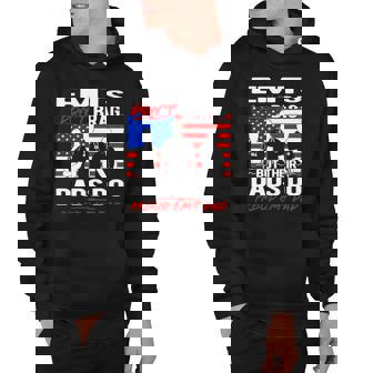 Emts Dont Brag Proud Emt Dad Us Flag Funny Ems Quote Father Hoodie | Mazezy