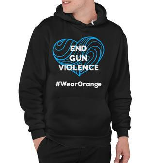 Enough End Gun Violence Wear Orange Hoodie | Mazezy