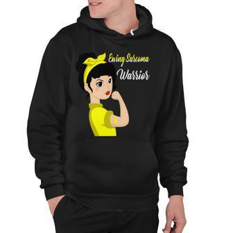 Ewings Sarcoma Warrior Strong Women Yellow Women Ewings Sarcoma Ewings Sarcoma Awareness Hoodie | Favorety UK