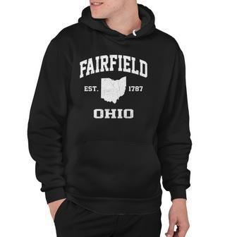 Fairfield Ohio Oh Vintage State Athletic Style Hoodie | Mazezy