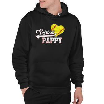 Family Softball Player Gifts Softball Pappy Hoodie | Mazezy
