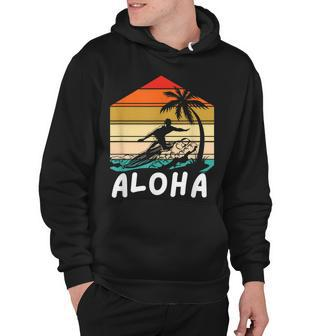 Family Vacation 2022 Palm Tree Aloha Hawaii Hawaiian Surfing Hoodie - Thegiftio UK